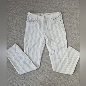 Anthropologie PILCRO Fleur High Rise Slim Stripe Boyfriend Jean W-823 Sz 26